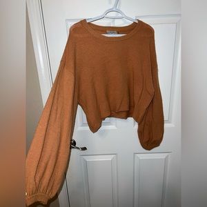 Cropped sweater, so cute!!!!